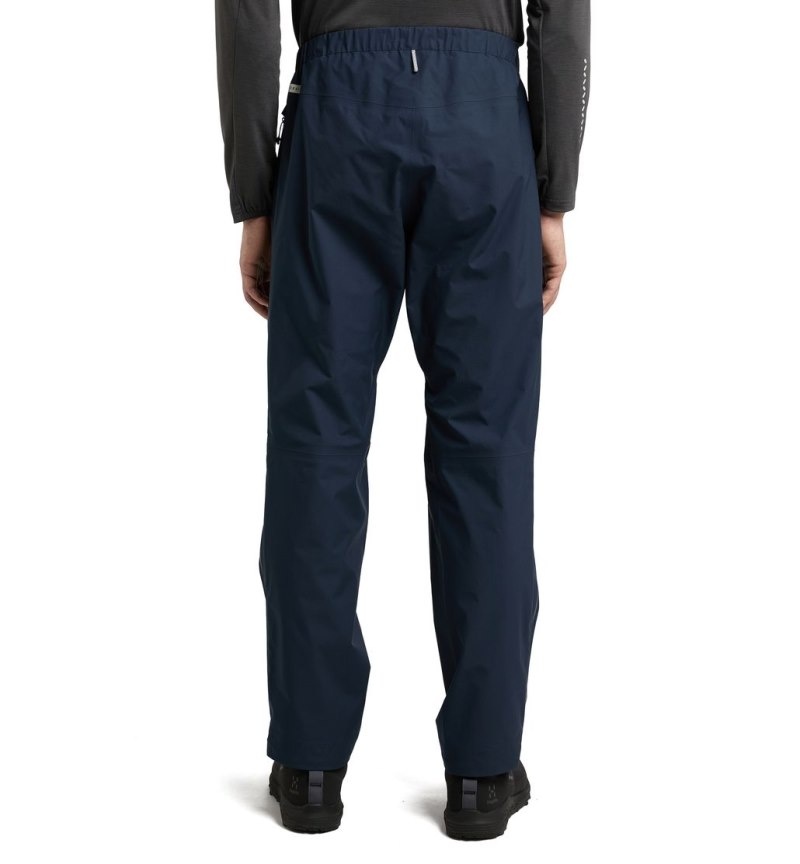 Men's Haglöfs L.I.M GTX Pant Waterproof Trousers Blue Canada | XB15-687