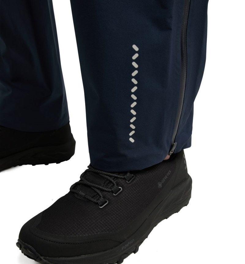 Men's Haglöfs L.I.M GTX Pant Waterproof Trousers Blue Canada | XB15-687