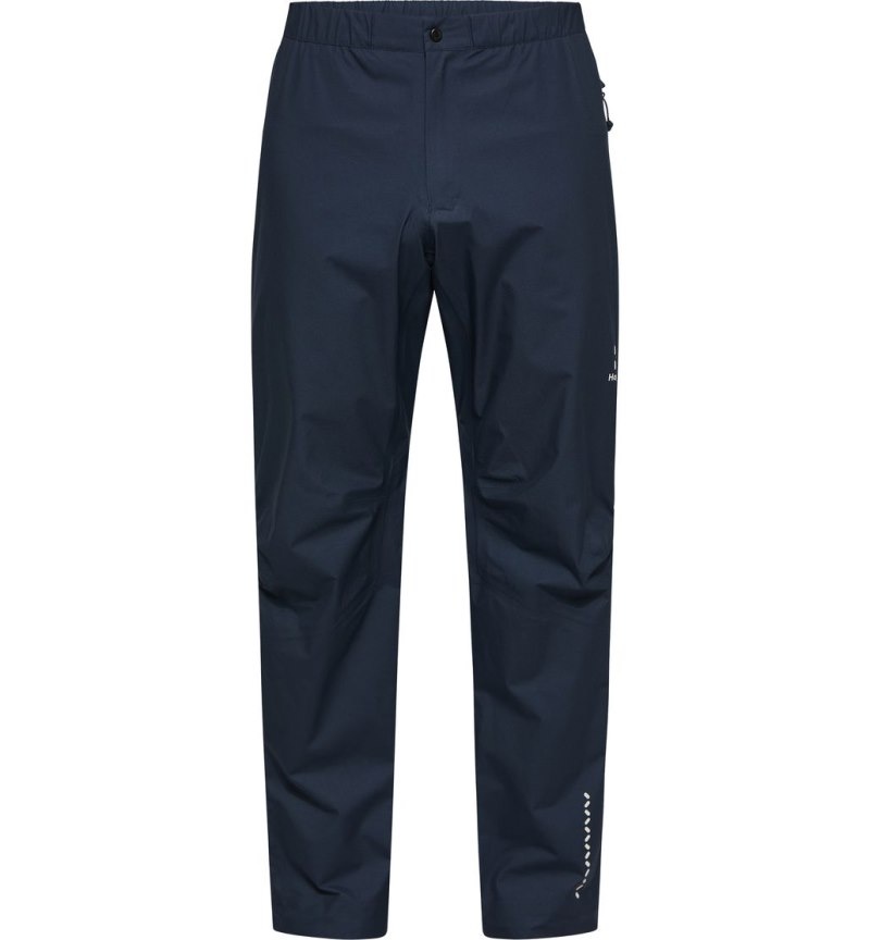 Men's Haglöfs L.I.M GTX Pant Waterproof Trousers Blue Canada | XB15-687