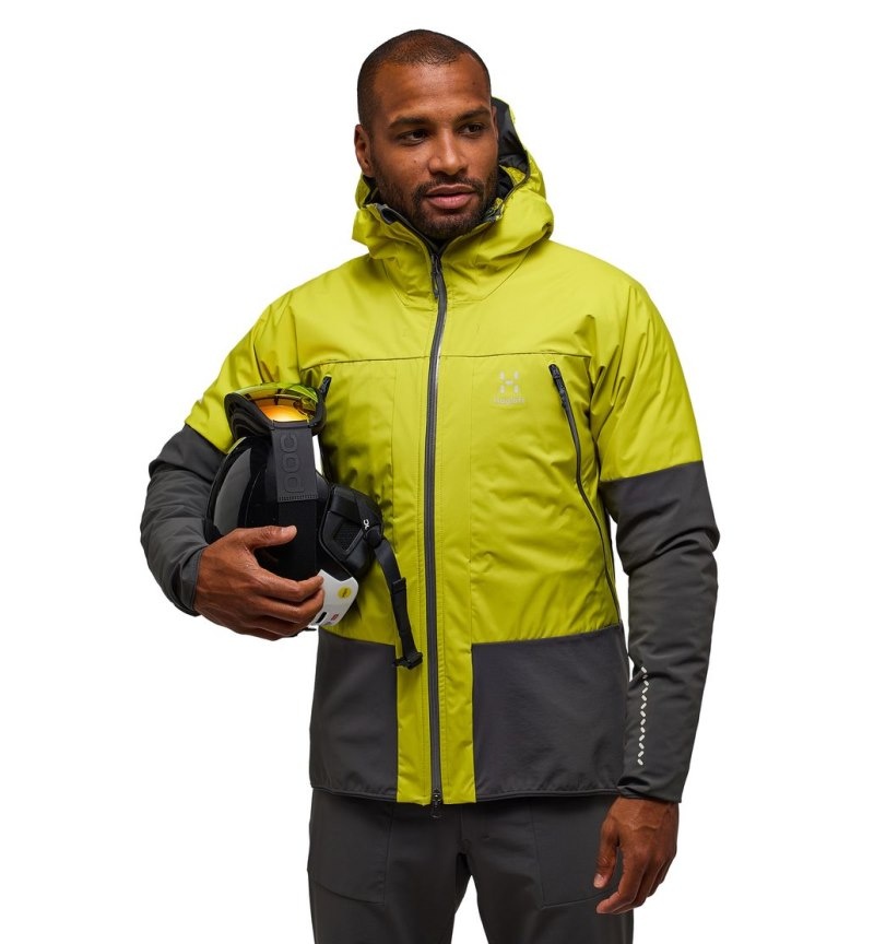 Men's Haglöfs L.I.M Hybrid Touring Hood Windbreaker Aurora / Magnetite Canada | MP60-253