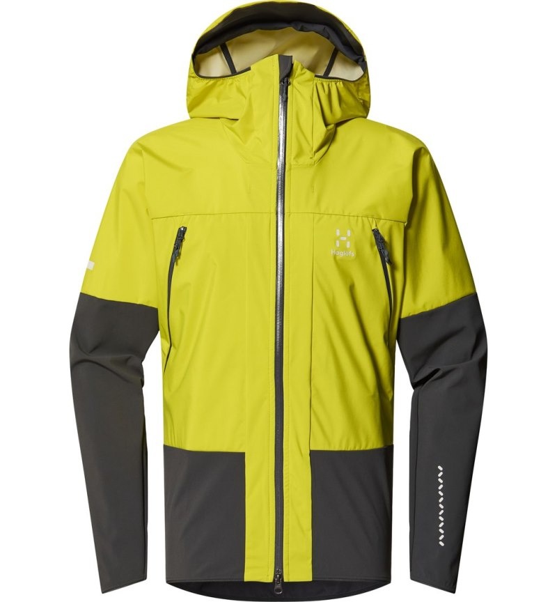 Men's Haglöfs L.I.M Hybrid Touring Hood Windbreaker Aurora / Magnetite Canada | MP60-253