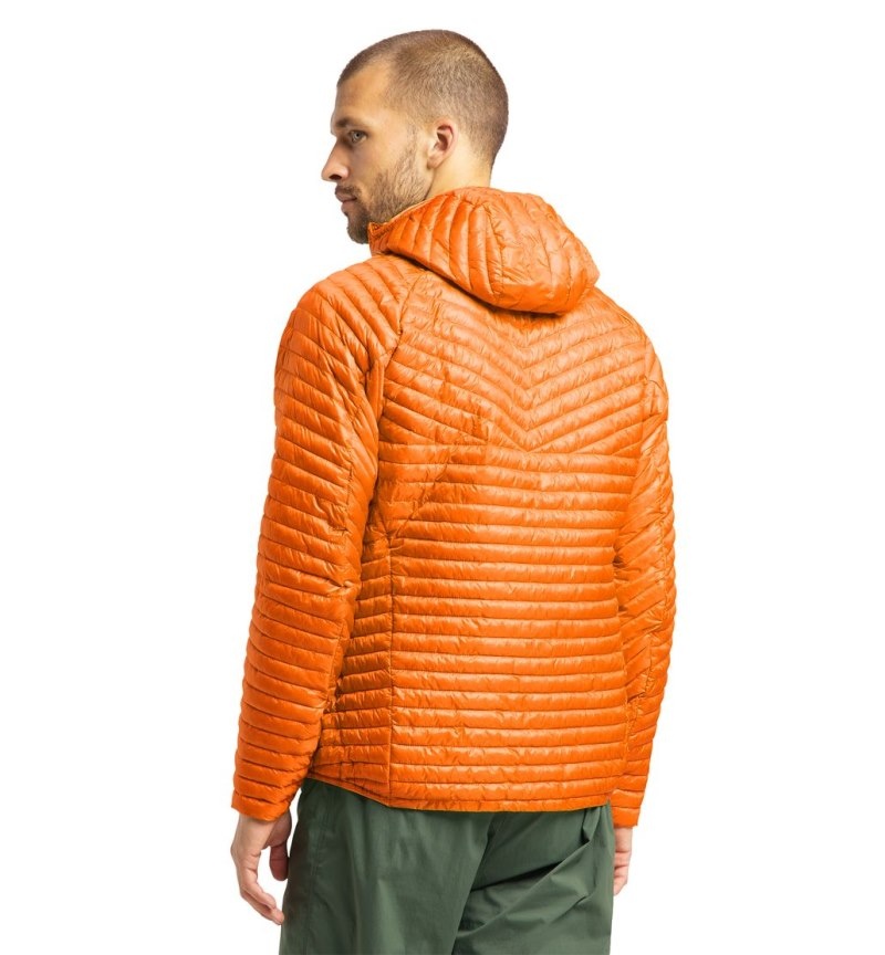 Men's Haglöfs L.I.M Mimic Hood Insulated Jackets Orange Canada | FQ86-603