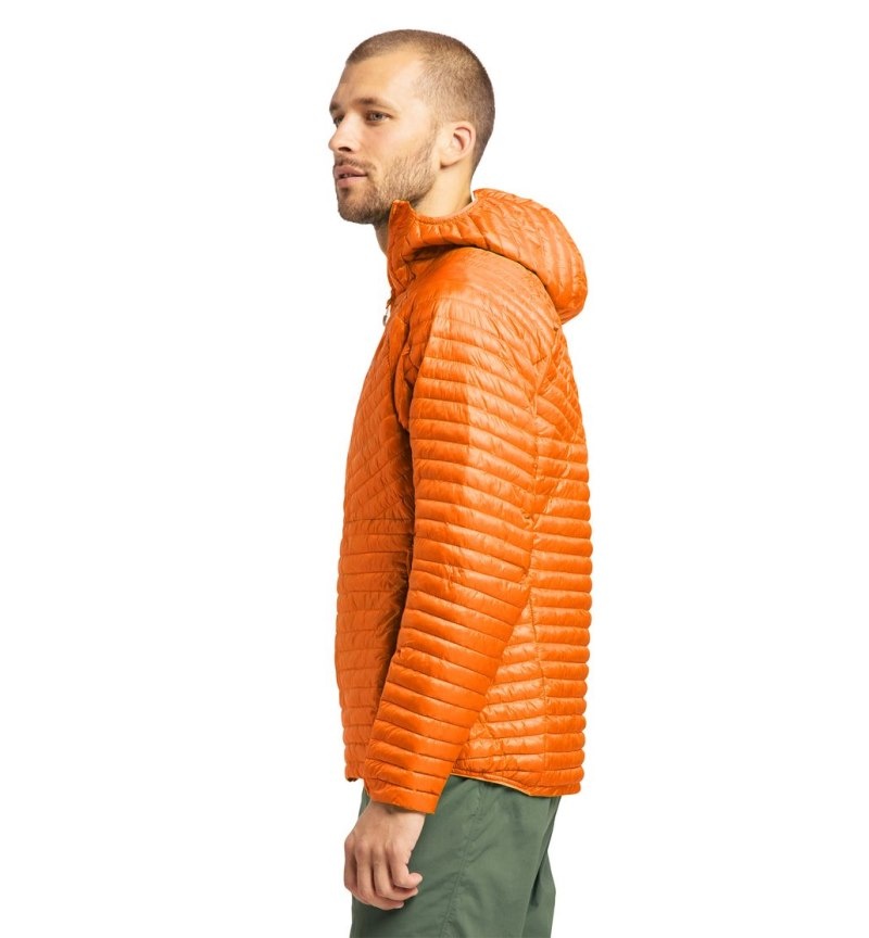 Men's Haglöfs L.I.M Mimic Hood Insulated Jackets Orange Canada | FQ86-603