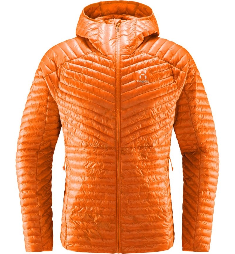 Men's Haglöfs L.I.M Mimic Hood Insulated Jackets Orange Canada | FQ86-603