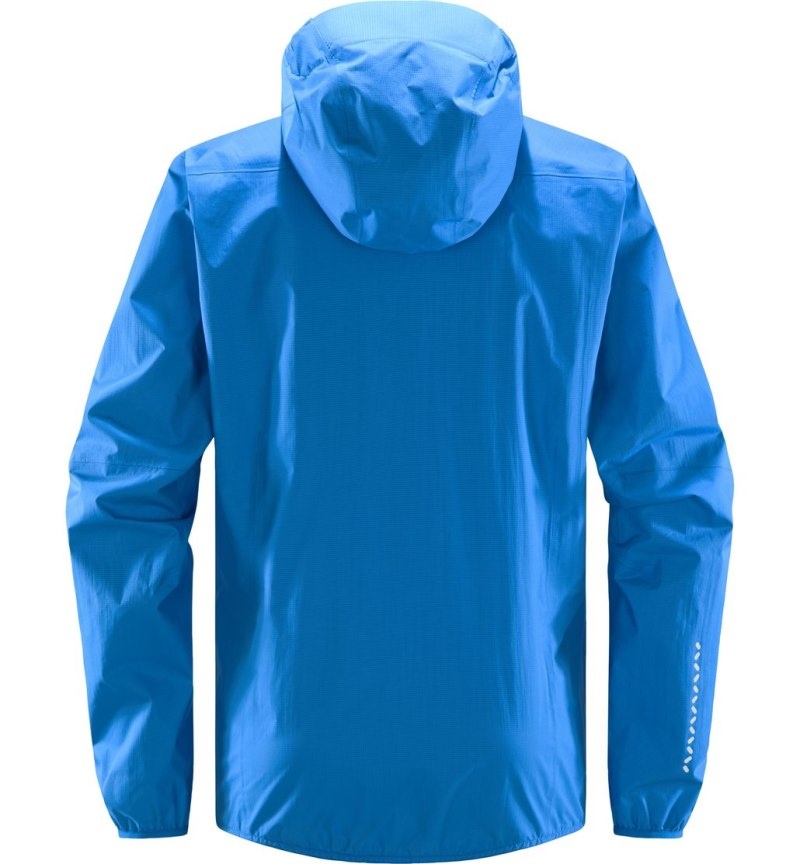 Men's Haglöfs L.I.M Proof Jacket Windbreaker Blue Canada | GS29-718