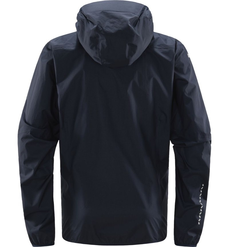 Men's Haglöfs L.I.M Proof Jacket Windbreaker Blue Canada | EZ29-714