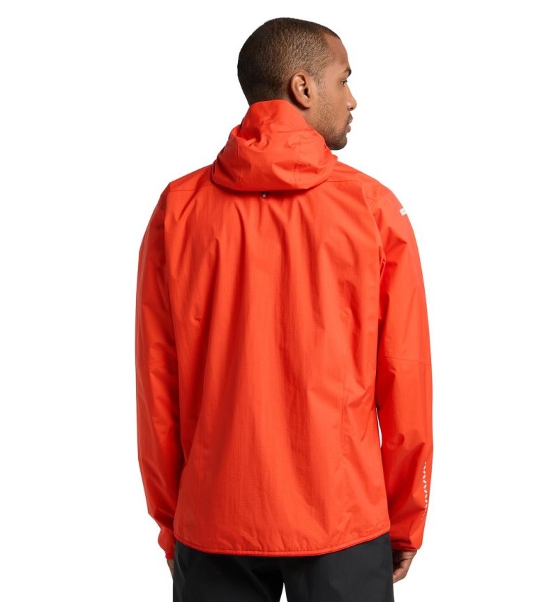 Men's Haglöfs L.I.M Proof Jacket Windbreaker Habanero Canada | TF74-769