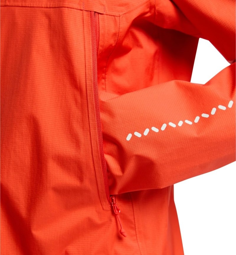 Men's Haglöfs L.I.M Proof Jacket Windbreaker Habanero Canada | TF74-769