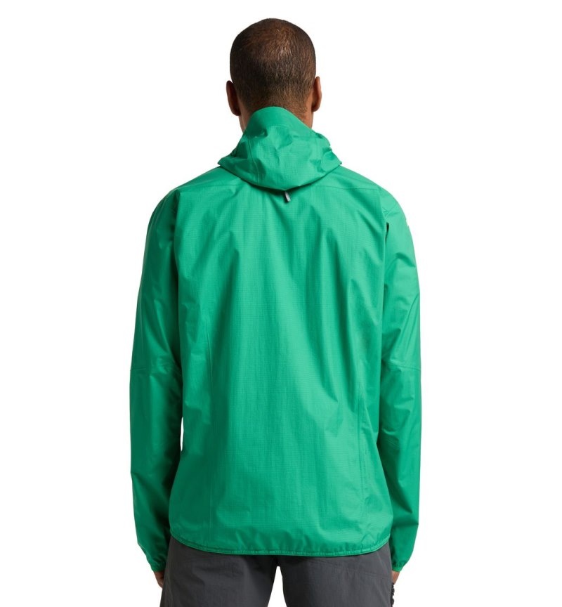 Men's Haglöfs L.I.M Proof Jacket Windbreaker Green Canada | UR28-640