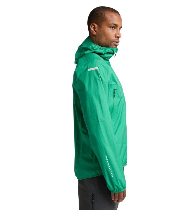 Men's Haglöfs L.I.M Proof Jacket Windbreaker Green Canada | UR28-640