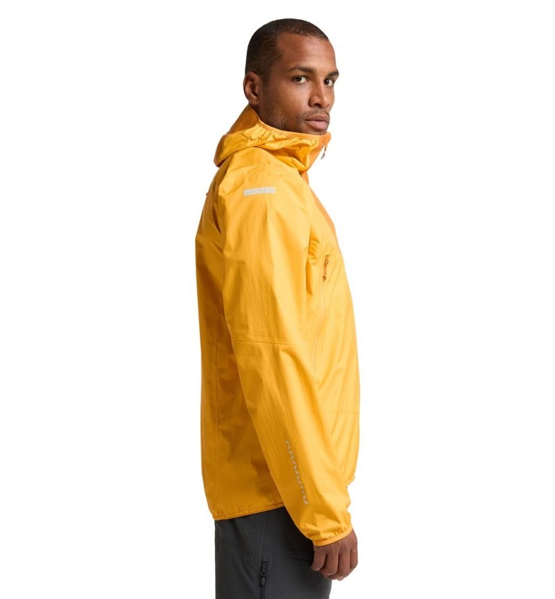 Men's Haglöfs L.I.M Proof Jacket Windbreaker Yellow / Yellow Canada | CH05-994