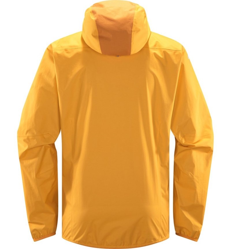 Men's Haglöfs L.I.M Proof Jacket Windbreaker Yellow / Yellow Canada | CH05-994