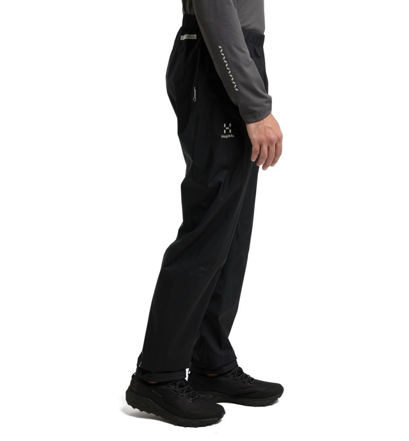 Men's Haglöfs L.I.M Proof Pant Waterproof Trousers Black Canada | IE13-321