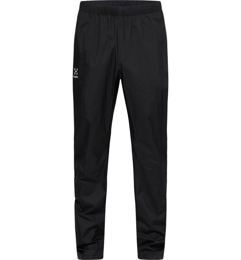 Men's Haglöfs L.I.M Proof Pant Waterproof Trousers Black Canada | IE13-321