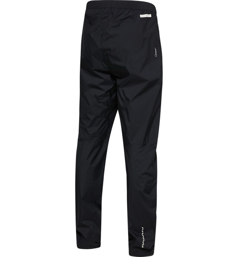 Men's Haglöfs L.I.M Proof Pant Waterproof Trousers Black Canada | IE13-321