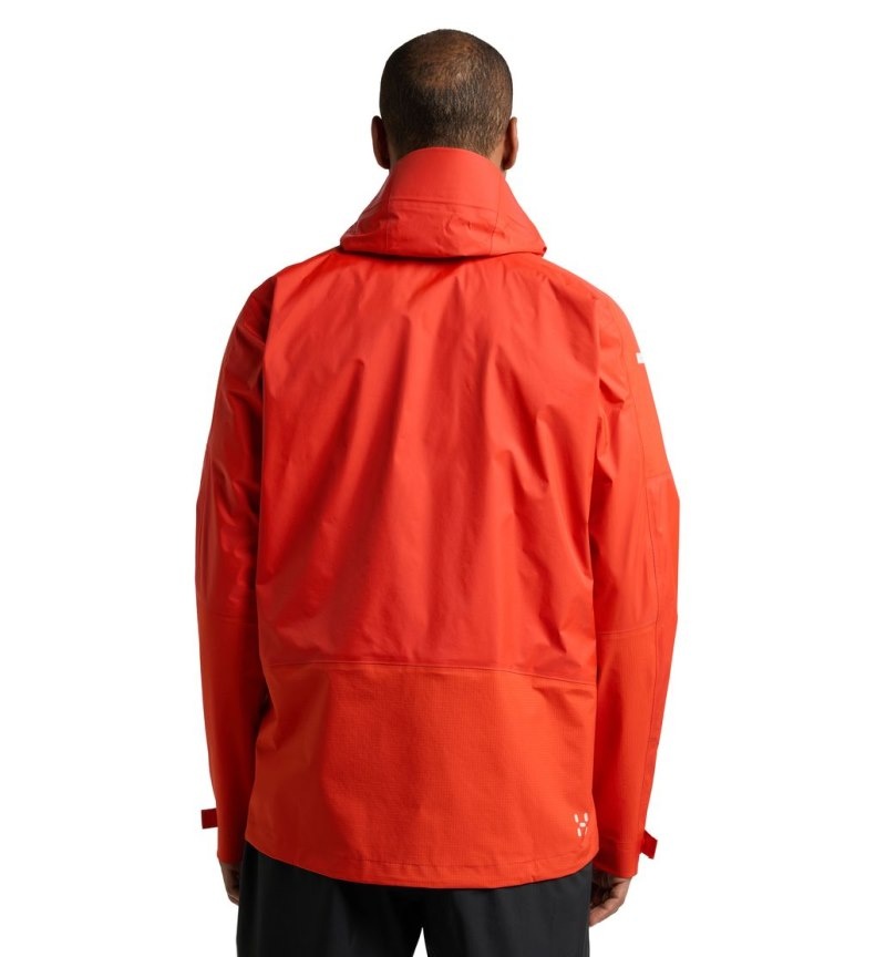 Men's Haglöfs L.I.M Rugged GTX Jacket Windbreaker Habanero Canada | CZ21-191