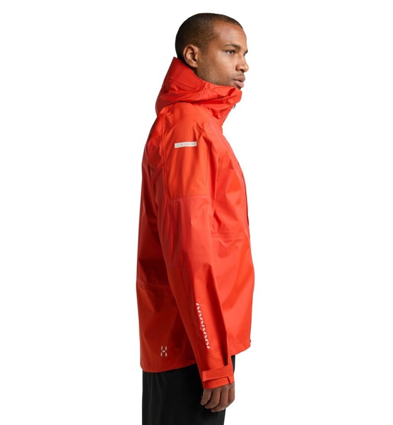 Men's Haglöfs L.I.M Rugged GTX Jacket Windbreaker Habanero Canada | CZ21-191