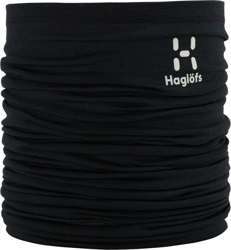 Men's Haglöfs L.I.M Smart Temp Winter Multitube Headband Black Canada | DP42-126