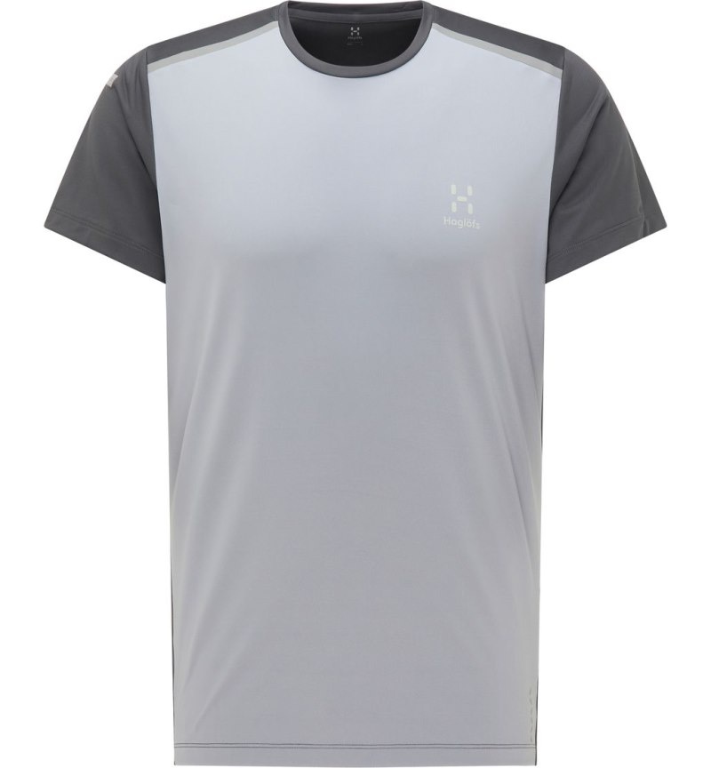 Men's Haglöfs L.I.M Tech Tee T Shirts Concrete / Magnetite Canada | CR71-913