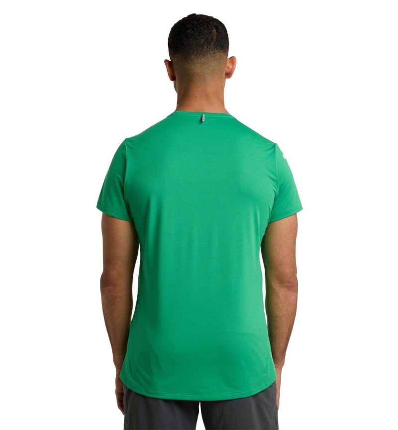 Men's Haglöfs L.I.M Tech Tee T Shirts Green Canada | SJ16-523