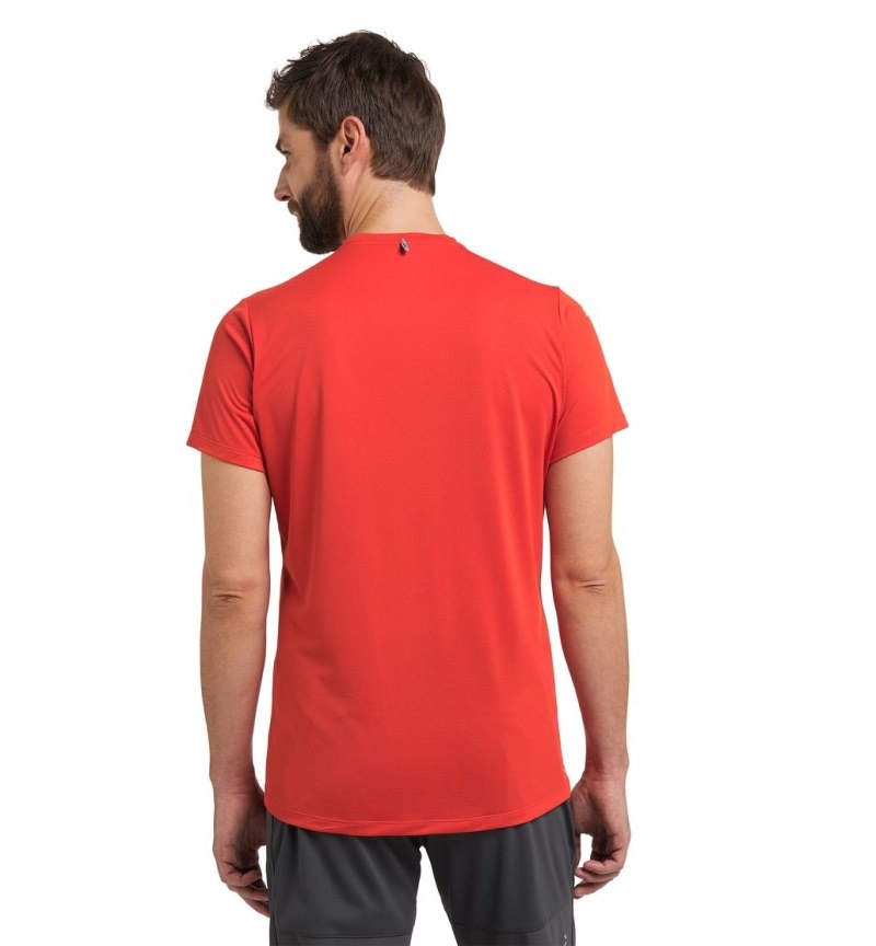 Men's Haglöfs L.I.M Tech Tee T Shirts Habanero Canada | DY81-816