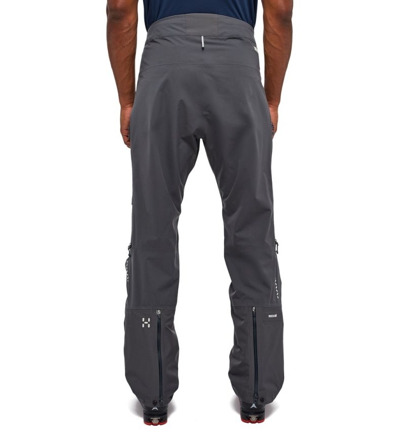 Men's Haglöfs L.I.M Touring Proof Pant Waterproof Trousers Magnetite Canada | RV35-222