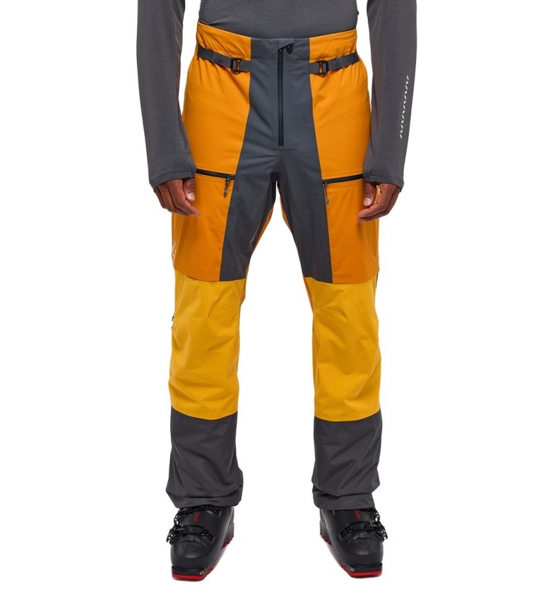 Men\'s Haglöfs L.I.M Touring Proof Pant Waterproof Trousers Yellow / Yellow Canada | SW87-162