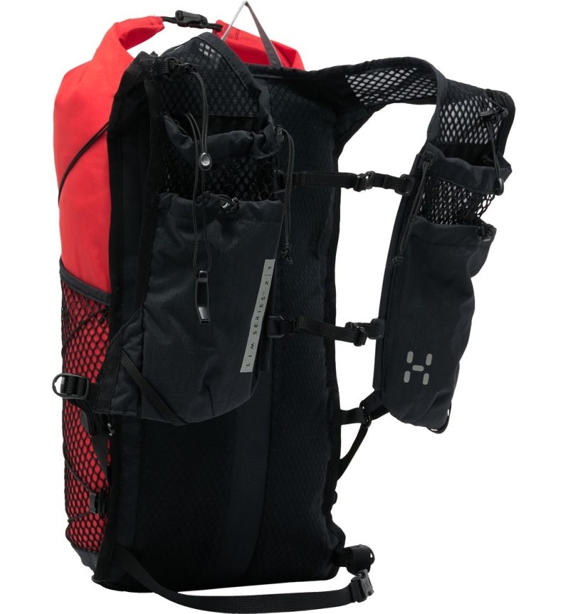 Men's Haglöfs L.I.M ZT 14 Hiking Backpacks Black / Red Canada | HR59-324