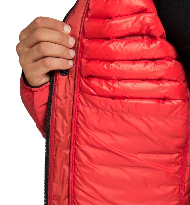 Men's Haglöfs L.I.M ZT Down Jacket Insulated Jackets Red / Black Canada | RI85-698