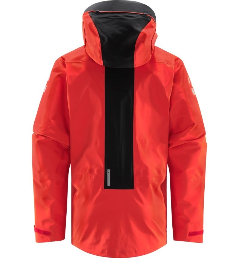 Men's Haglöfs L.I.M ZT Mountain GTX PRO Jacket Windbreaker Red / Black Canada | BP21-195