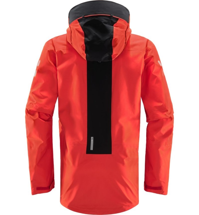 Men's Haglöfs L.I.M ZT Trek GTX PRO Jacket Windbreaker Red / Black Canada | SY14-018