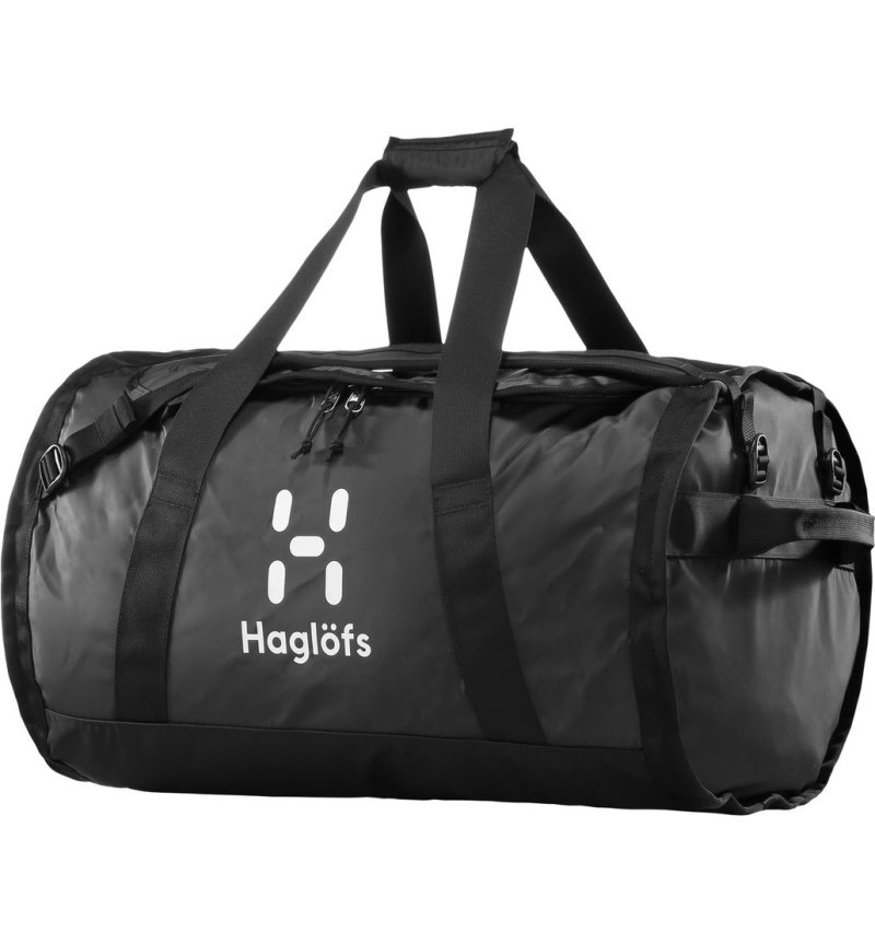 Men\'s Haglöfs Lava 90 Duffel Bags Black Canada | PP40-926