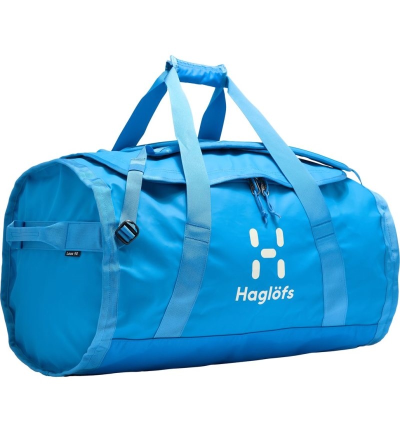 Men's Haglöfs Lava 90 Duffel Bags Blue Canada | QU19-479