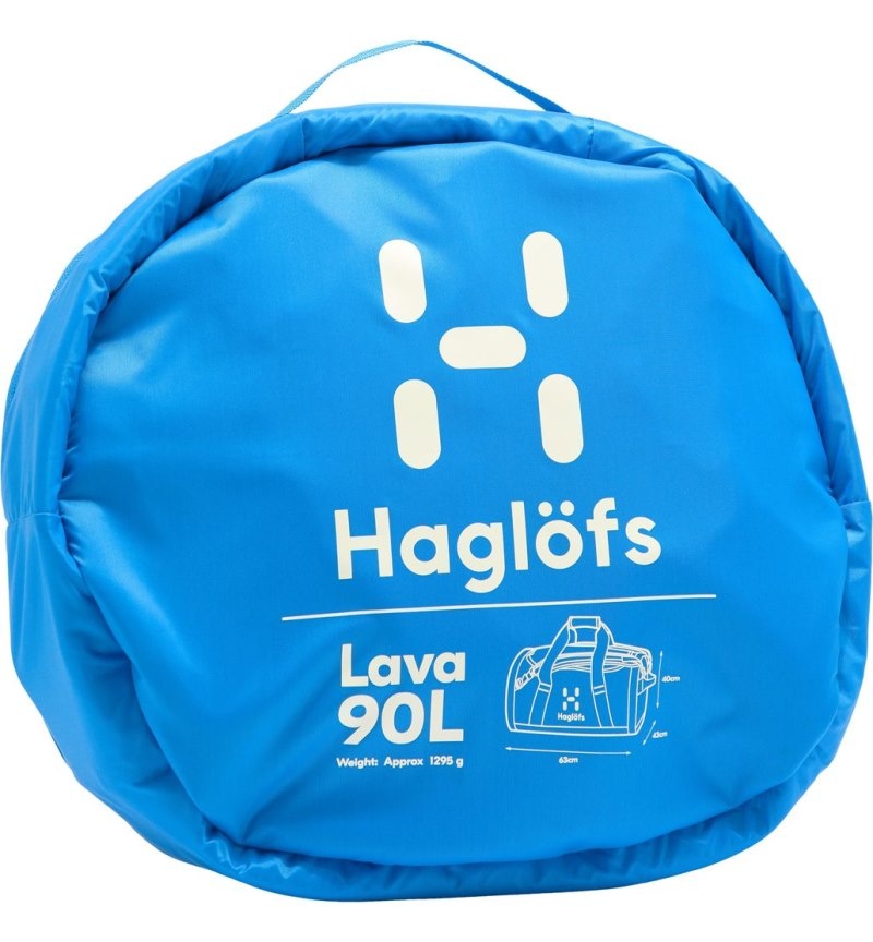 Men's Haglöfs Lava 90 Duffel Bags Blue Canada | QU19-479