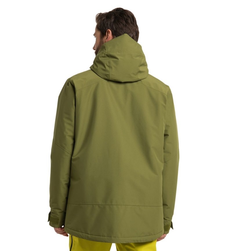 Men's Haglöfs Lumi Insulated Jacket Windbreaker Olive Green Canada | GI72-008