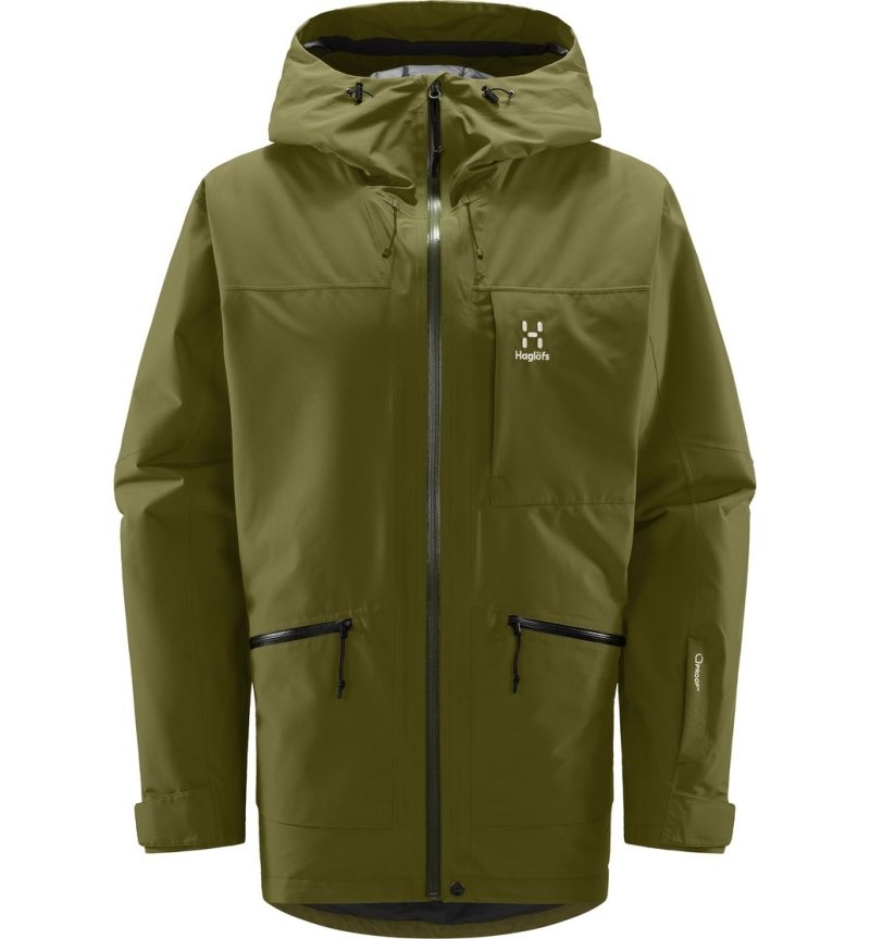 Men's Haglöfs Lumi Insulated Jacket Windbreaker Olive Green Canada | GI72-008