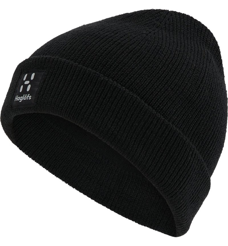 Men's Haglöfs Malung Beanie Beanies Black Canada | UF90-292