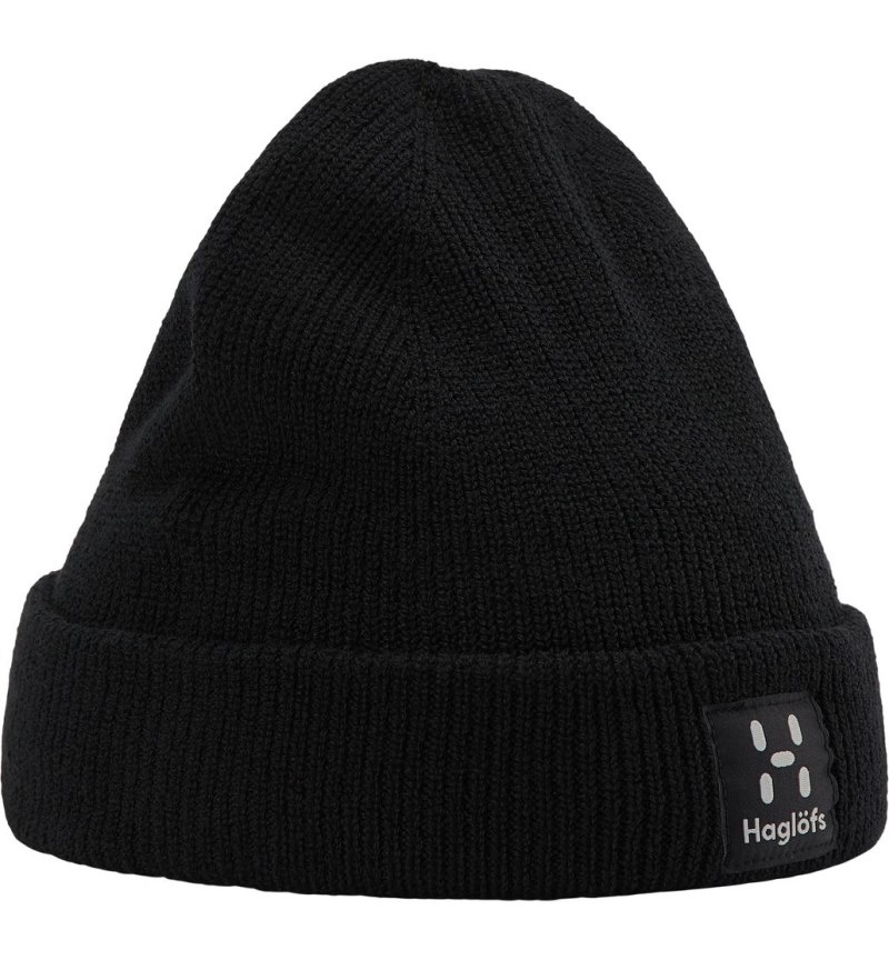 Men's Haglöfs Malung Beanie Beanies Black Canada | UF90-292