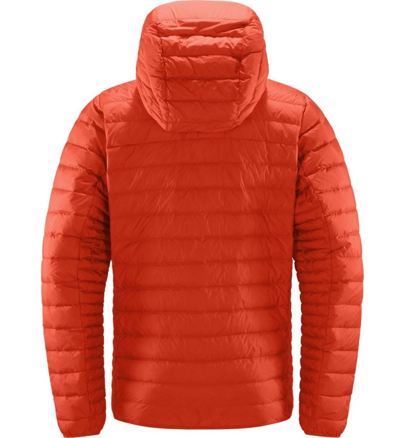 Men's Haglöfs Micro Nordic Down Hood Insulated Jackets Habanero Canada | ND41-604