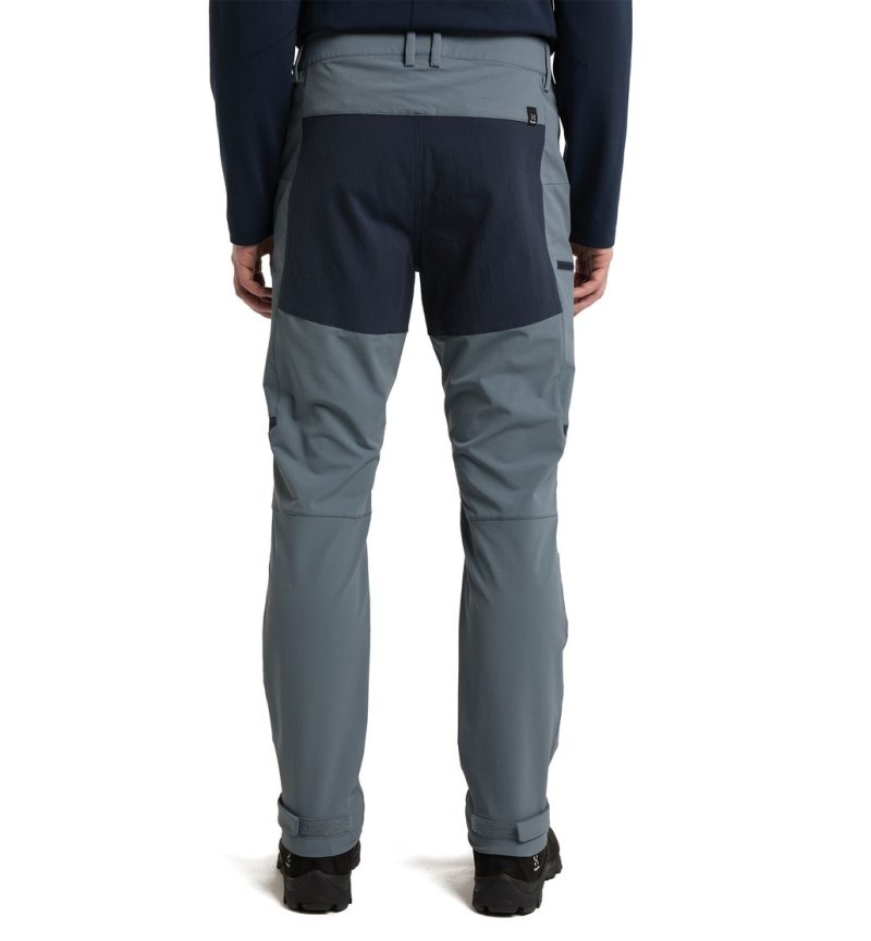 Men's Haglöfs Mid Slim Pant Hiking Trousers Blue / Blue Canada | SY26-559