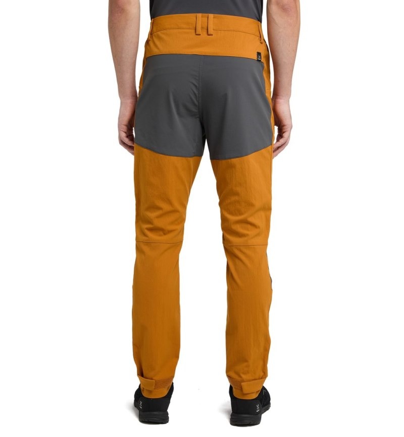 Men's Haglöfs Mid Slim Pant Hiking Trousers Golden Brown / Magnetite Canada | XC02-066