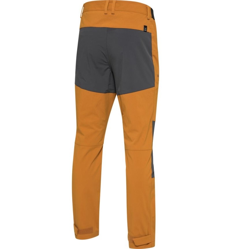 Men's Haglöfs Mid Slim Pant Hiking Trousers Golden Brown / Magnetite Canada | XC02-066