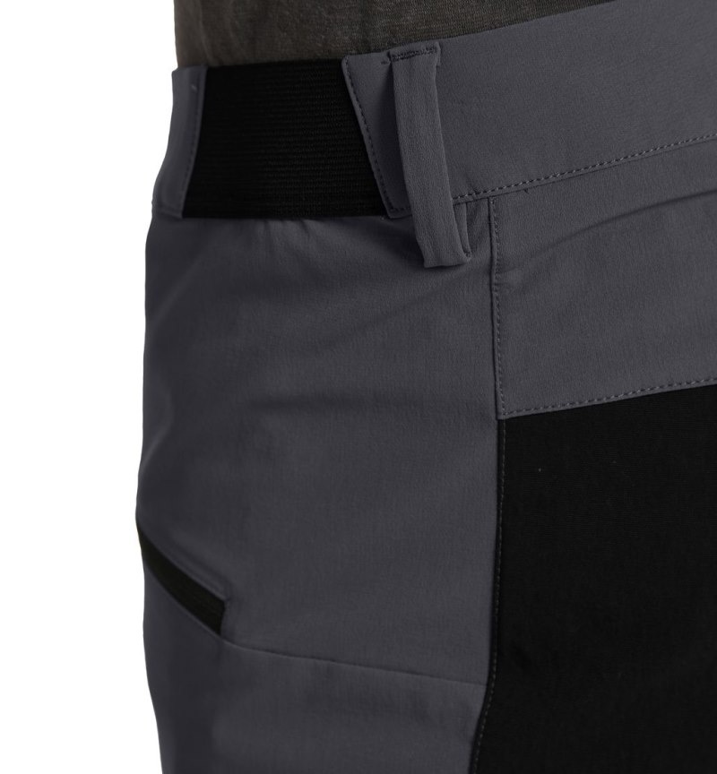 Men's Haglöfs Mid Slim Pant Hiking Trousers Magnetite / Black Canada | MT14-277