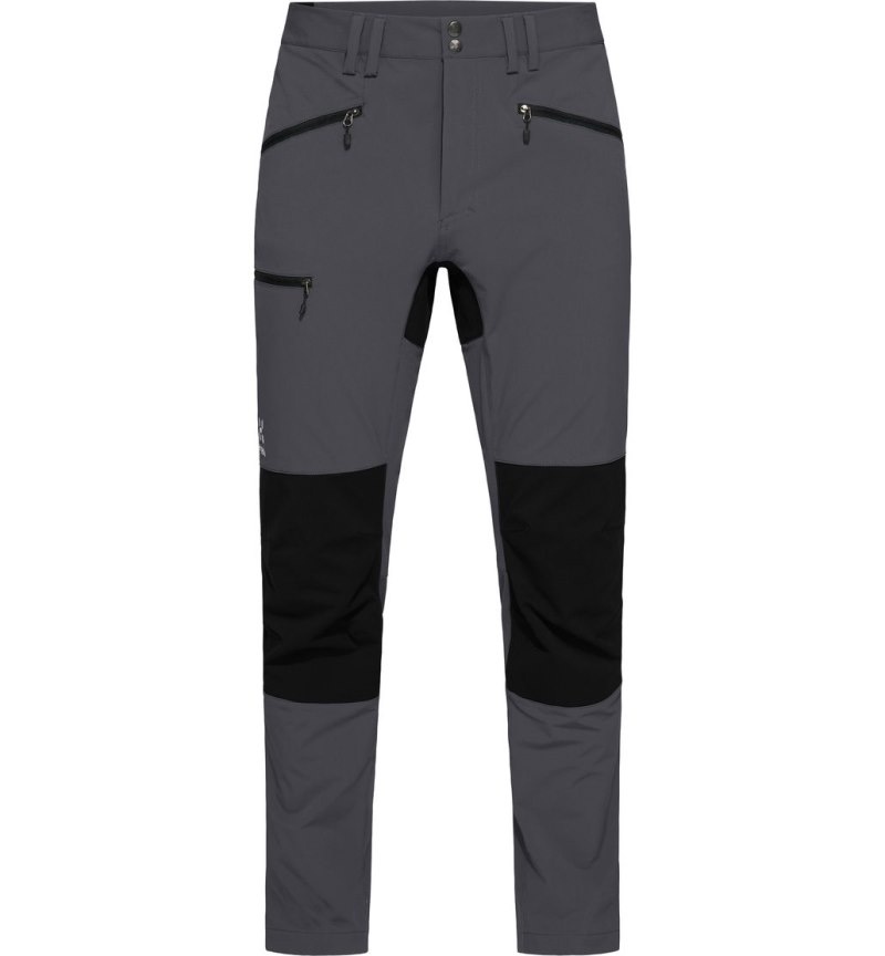 Men's Haglöfs Mid Slim Pant Hiking Trousers Magnetite / Black Canada | MT14-277