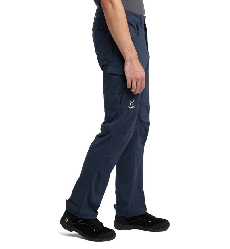 Men's Haglöfs Mid Standard Pant Hiking Trousers Blue Canada | WM79-770