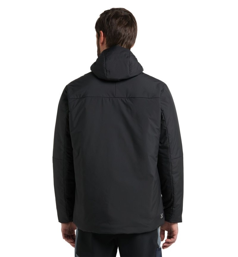 Men's Haglöfs Mimic Silver Hood Insulated Jackets Black Canada | ZN71-002