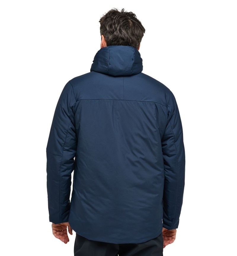 Men's Haglöfs Mimic Silver Hood Insulated Jackets Blue Canada | GZ91-793