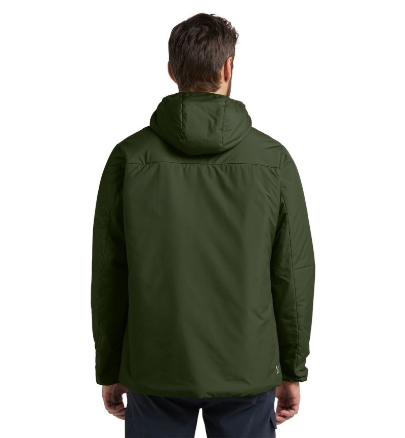 Men's Haglöfs Mimic Silver Hood Insulated Jackets Green Canada | IH52-190