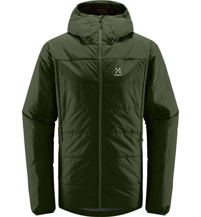 Men's Haglöfs Mimic Silver Hood Insulated Jackets Green Canada | IH52-190