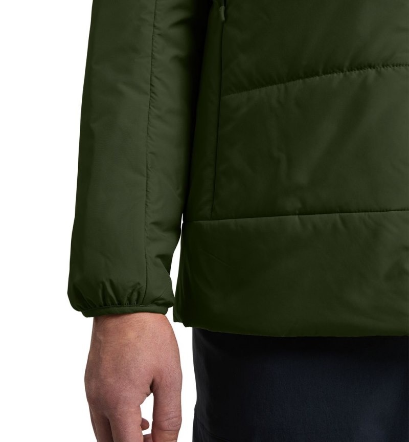 Men's Haglöfs Mimic Silver Hood Insulated Jackets Green Canada | IH52-190